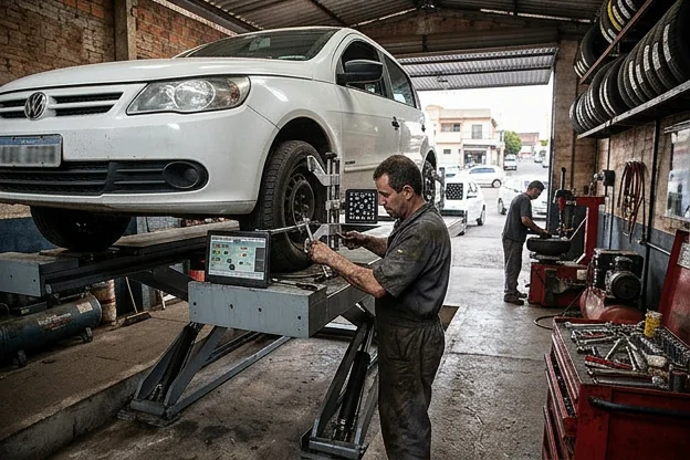 Alinhamento de rodas em Sarandi: quando procurar atendimento para clientes de O Polo Borracharia Sarandi